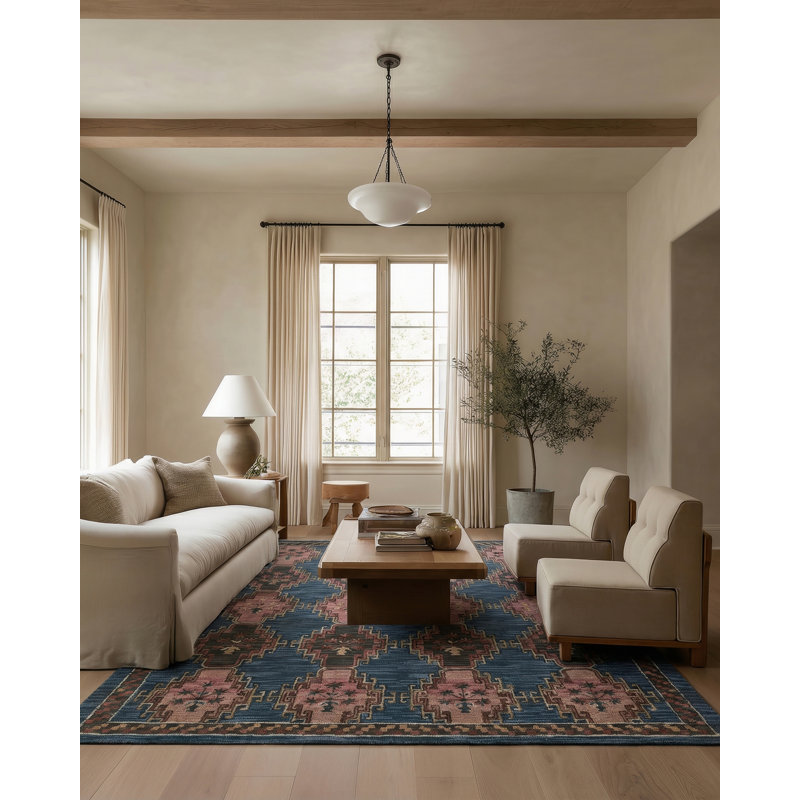 Rockford Wool Ikat Indoor Rug, Rectangle 8' x 10'