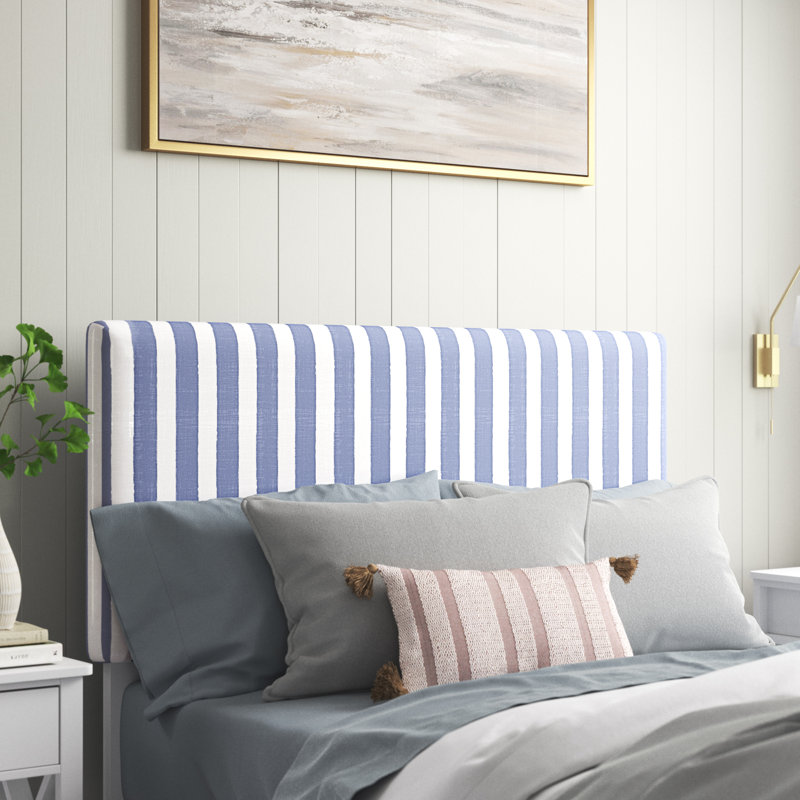 Rylee Upholstered Cotton Panel Headboard, Full