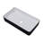 24" x 14" Ceramic Rectangular Vessel Bathroom Sink, Black and White Ceramic Above Counter Basin
