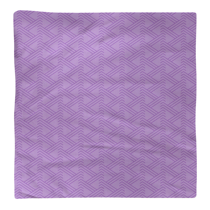 Serviette de table en coton Zig Zag, Violet, H 0,1 po x l 10 po x P 10 po, Polyester sergé