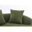 Canapé à compression, canapé courbé de style moderne pour petits espaces et appartements, chenille 30D sans assemblage, 3 coussins décoratifs. Vert.-1681648314-1681648315