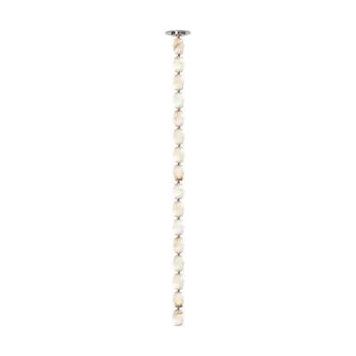 Sean Lavin Collier 48 Pendant in Polished Nickel with Alabaster shade