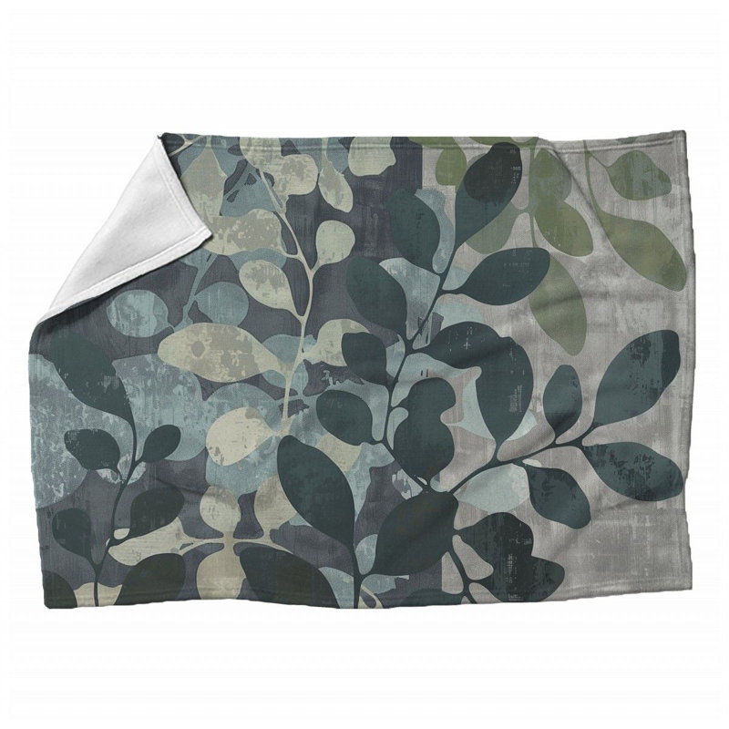 Machine Printed Throw Blanket, 50" x 60"
