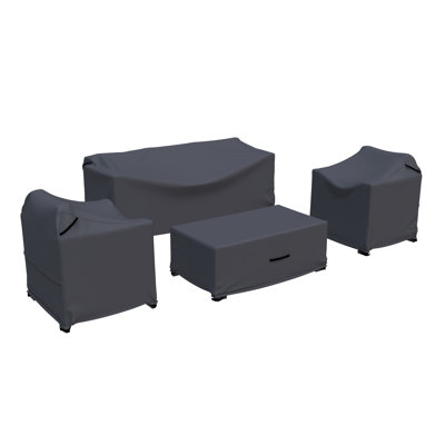 Brandtley Conversation Set Group Seating Patio Furniture Covers by Latitude Run