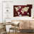 Aliaz Red Longitude World Map-107674945