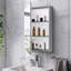15X26 Inch Medicine Cabinet With Mirror Aluminum Bathroom Adjustable Shelves Wall Mounted Or Successed