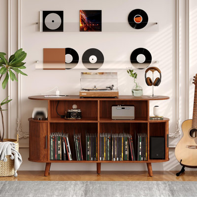 MDF Round Accent Cabinet