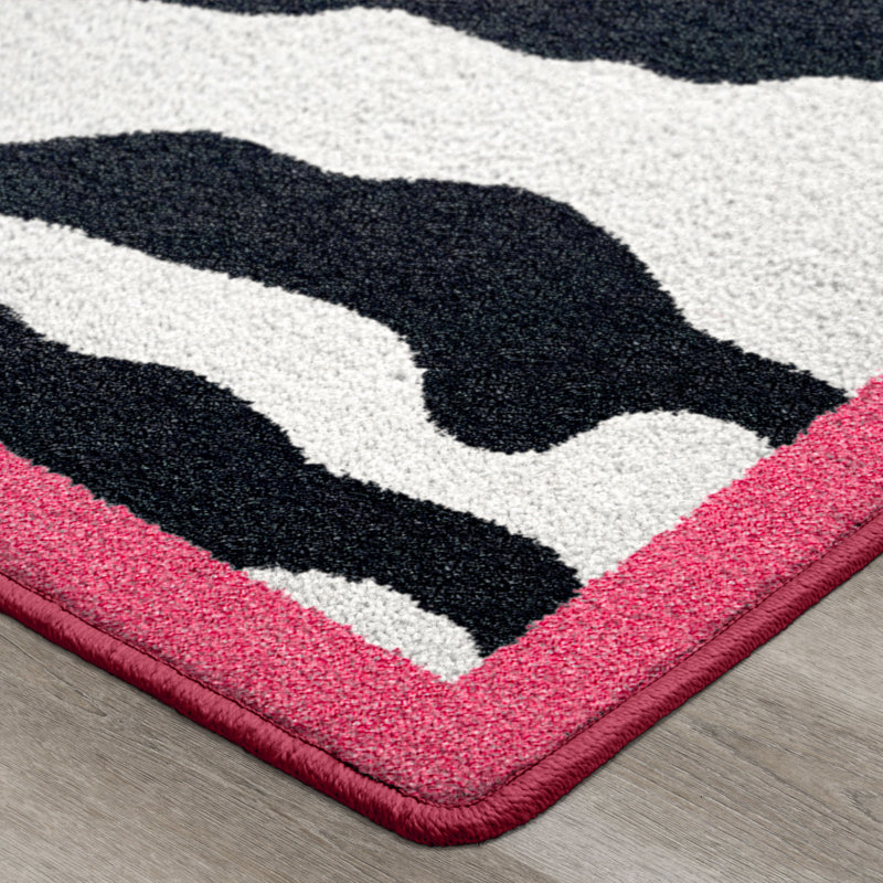 Tapis zébré Alminus, Rectangle 2 pi 8 po x 3 pi 10 po