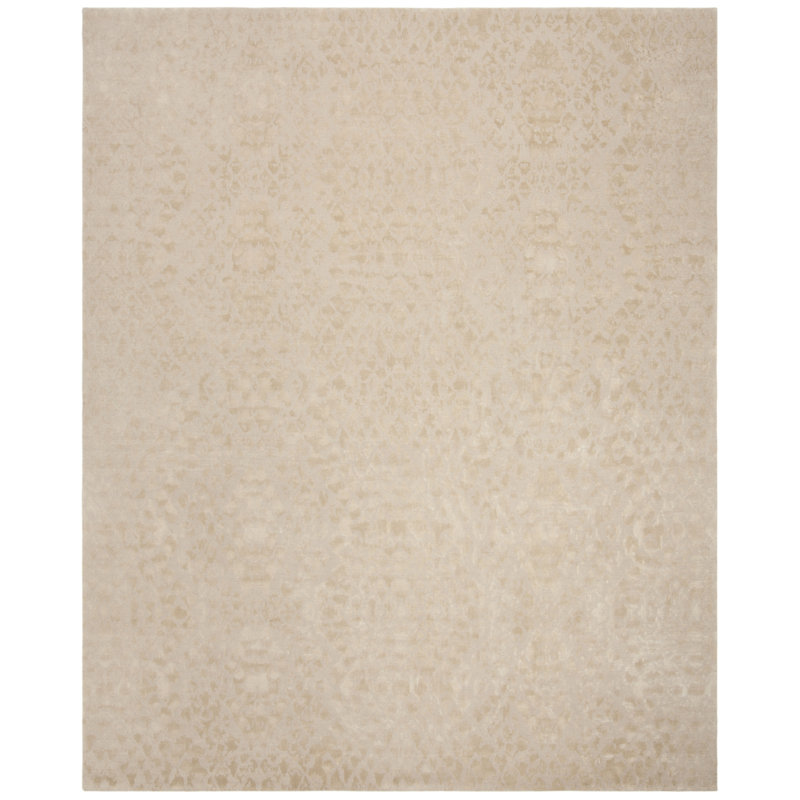 Ralph Lauren Tenaya Wool, Silk Solid Color Rug, Rectangle 9' x 12'