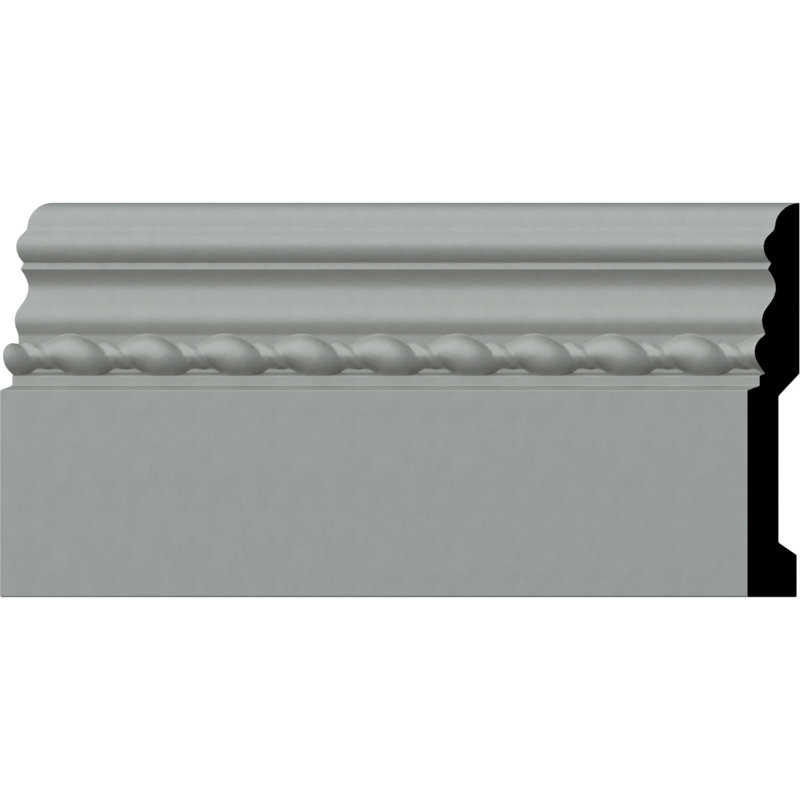 Architectural Primed Polyurethane 4.5"H Baseboard Moulding