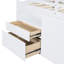 4 lit mezzanine simple blanc avec armoire et tablettes - centre de table fonctionnel incontournable-618856879