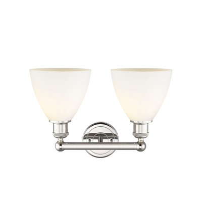 Éclairage pour meuble-lavabo en verre 2 lumières 16,5 pouces Alorah