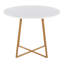 Table de salle à manger en bois naturel transfert et bois aggloméré blanc-823061323