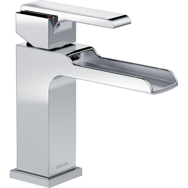 Robinet de salle de bain monotrou Ara, Chrome, Sans bonde escamotable