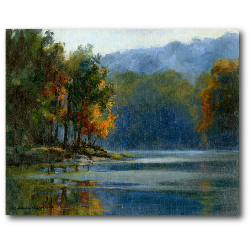 « clum blue lake », reproduction d’art sur toile tendue