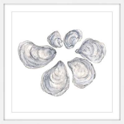 Huîtres - reproduction d'art encadrée