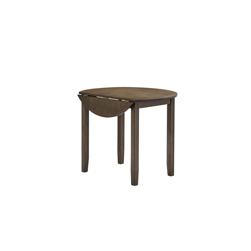Table de salle à manger ronde avec abattant