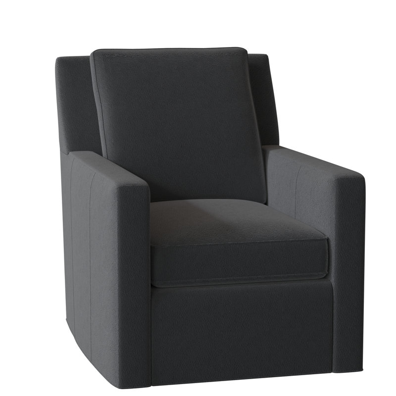 Jaxon Leather Swivel Armchair, Corinthian Cherry Genuine Leather, Swivel - Standard