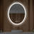 Oval Bathroom Vanity Mirror Wall Mounted with LED Lights, Frameless Lighted Bathroom Wall Mirror with Defogger and Dimmable Lighting-19844037