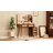 47" Vintage Makeup Vanity Desk With LED Mirror, 5 Storage Drawers & Adjustable Brightness, Walnut-457882263