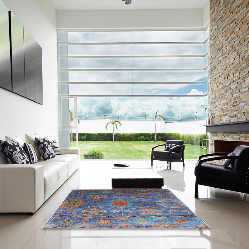 Tapis bleu, Carré 5 pi