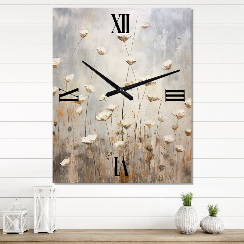 Horloge murale Corneall - Wildflowers, Grand