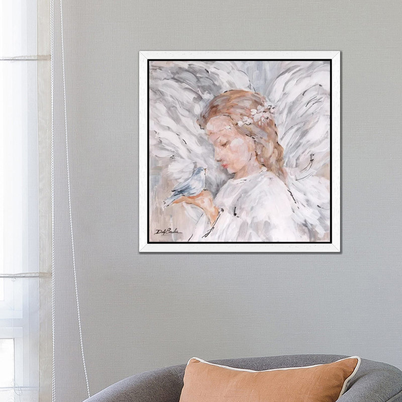 Debi Coules - Painting on Canvas, White Framed, 66.04 cm H x 66.04 cm W