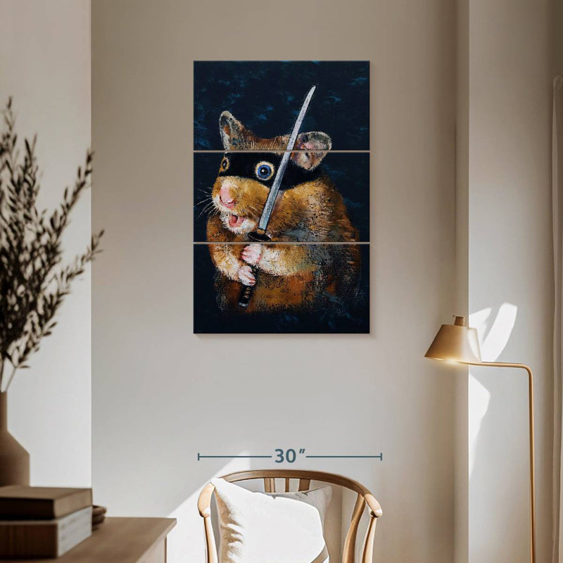 Brampt Ninja Hamster, 57" H x 36" W