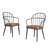 Abreha Faux Leather Upholstered Dining Chairs-895141761