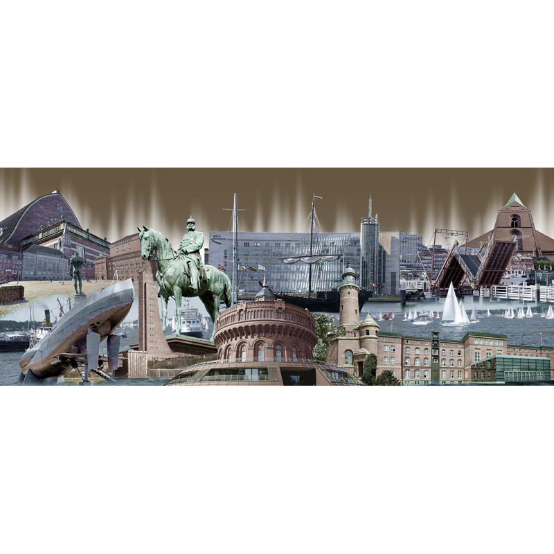 Keel - No Frame Print on Float Glass, 50cm H x 125cm W x 1.4cm D