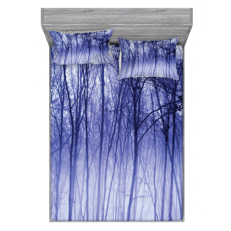 Microfiber Sheet Set, Queen Sheet Set with Fitted Sheet