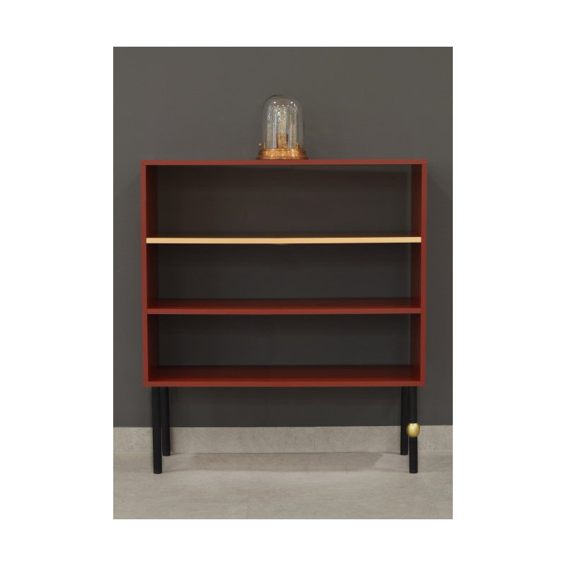Plum 112cm H x 100cm W Standard Bookcase