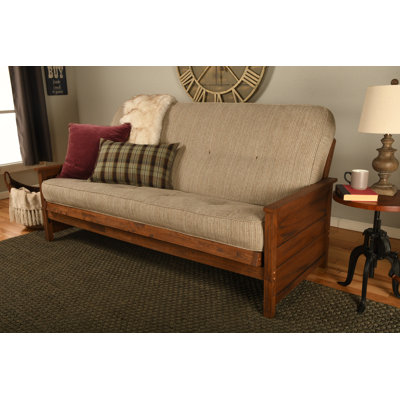 Futon de lit double avec matelas Anders