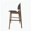 Ensemble de chaises de bar avec accoudoirs en tissu 2 pièces, convient pour la cuisine, la salle à manger-1403851217