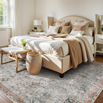 Tapis lavable rétro Tribal Cashmere