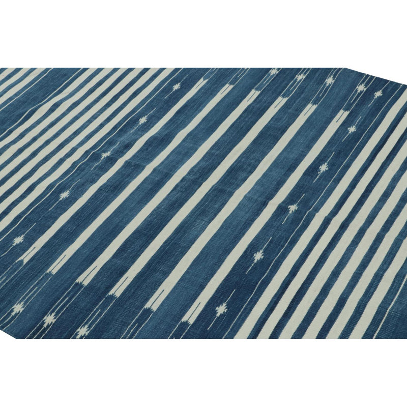 Dhuree Cotton Striped Area Rug, Rectangle 10' x 14'