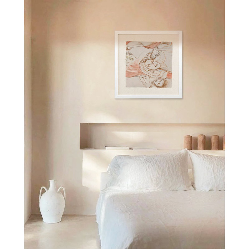Limited Edition 12 x 12 in. "Four Seasons" Framed Silk Scarf by Fanyu Lin