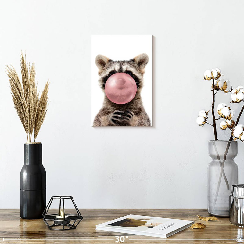 Raton laveur Bubble Gum, H 12 po x l 8 po