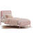 Upholstered Platform Bed with Velvet Headboard-621628381-621628382