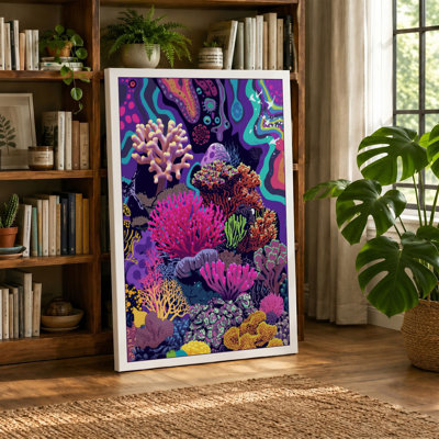 Coral Reef Dreams Tropical - Wrapped Canvas