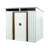 6Ft X 5Ft Outdoor Metal Storage In White - Robust Galvanized Steel Build Weather Panels Transparent Plate For Bright Interior Sliding Doors & Padlock Simple Assembly Guide Shed Frame Protected-125090430
