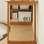 Bureau intégré avec bibliothèque en bois d'hévéa-129105183