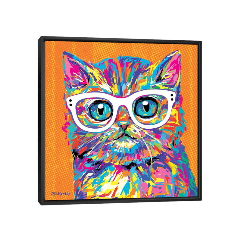 Fergus by P.D. Moreno - Print on Canvas, Black Framed, 93.98 cm H x 93.98 cm W