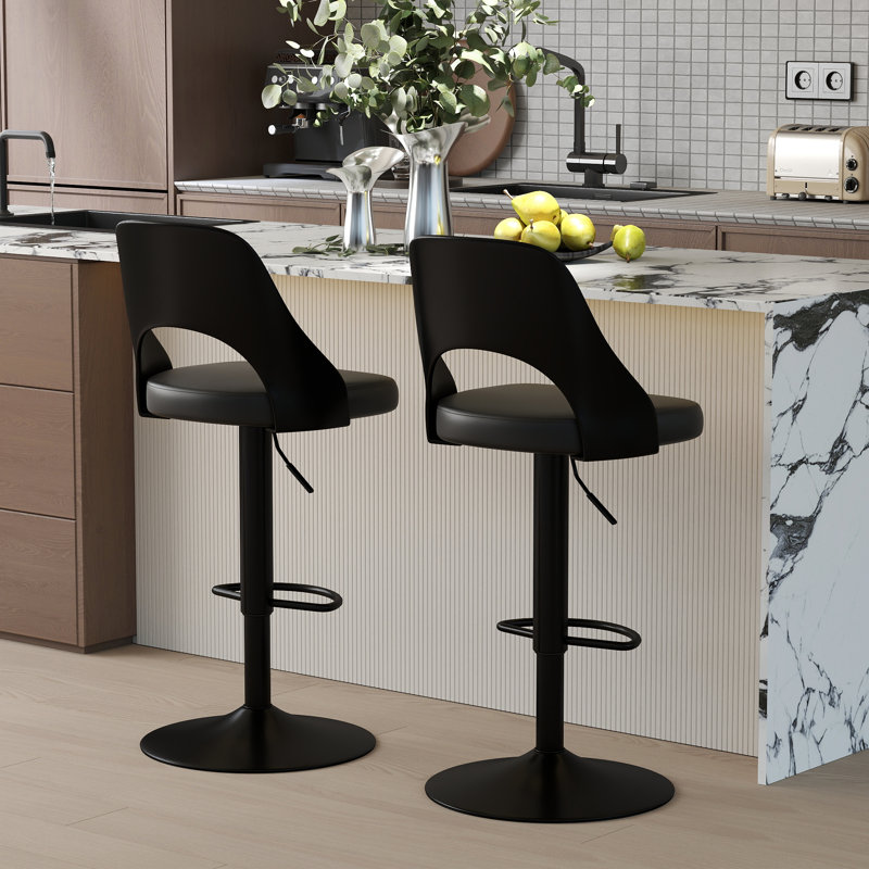 Tabouret Hittel, Noir