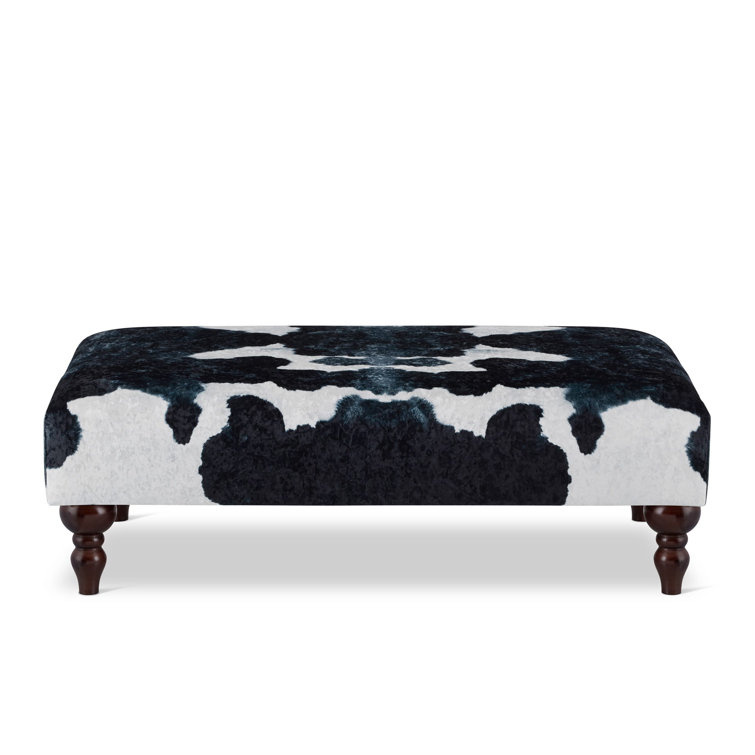 August Grove Dearman 60cm Wide Velvet Rectangle Animal Print Cocktail ...