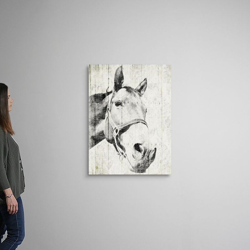 «Vintage Horse» par Jace Gray, reproduction sur toile, Toile tendue, H 40 po x l 30 po x P 1,25 po