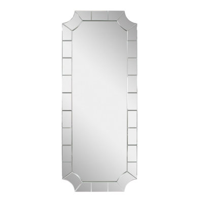 Full Length Mirror with Multi Beveled Mirrored Border
