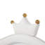 Lit princesse rembourré moderne Eleni avec tête de lit couronne et lumières DEL-883118020-883118022