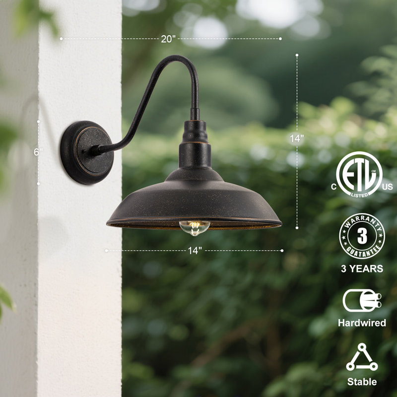 Katiranoma Iron Wall Light, 14"L x 20"W x 14"H