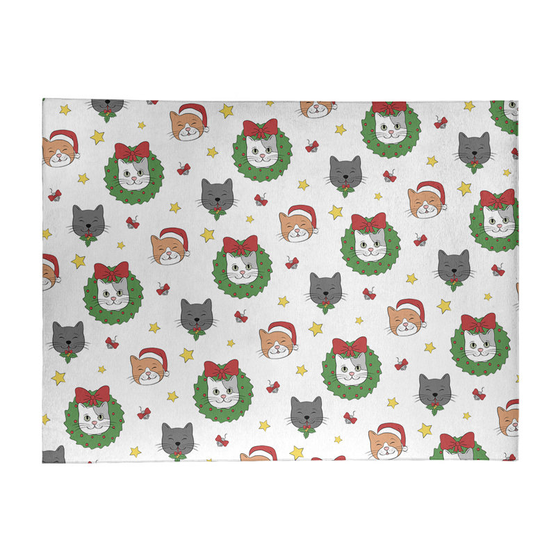 Tapis vert/rouge/gris zone fait main, Rectangle 9 pi x 12 pi